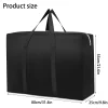 sacs à bagages mobiles imperméables extra larges, couleur unie, sac d'organisation de vêtements de grande capacité, outil d'organisation de rangement à domicile