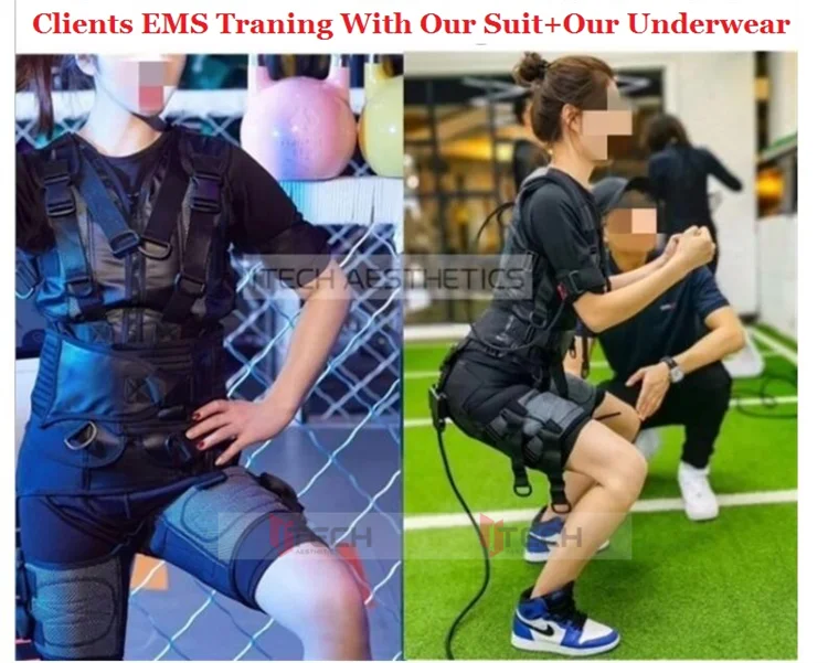 miha bodytec costume polyamide élasthanne costume bodytech ems costume ems complet corps électrostimulation ems costume ems combinaison d'entraînement