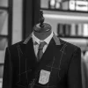 costume 3 pièces pour hommes, tweed à chevrons, double boutonnage, tuxedos de mariage, taille, vêtements pour hommes, style décontracté, costume de mode pour hommes