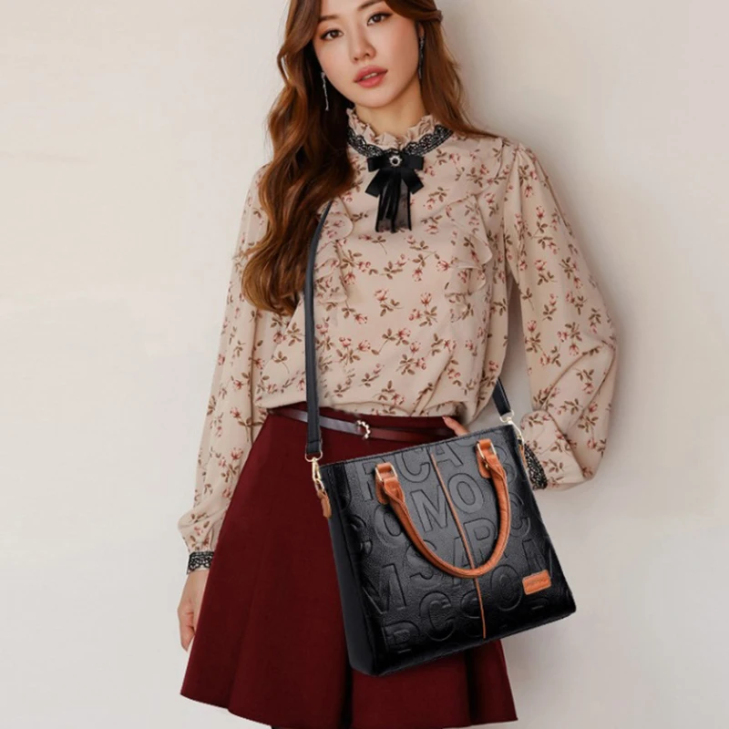 sacs à main de luxe de styliste pour femmes, fourre tout de grande capacité, marque célèbre, sacs à bandoulière en cuir pu pour dames