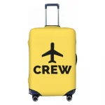 Housse de protection personnalisée pour bagages d&rsquo;équipage de vol d&rsquo;avion, housse de protection amusante pour valise de voyage de pilote d&rsquo;aviateur d&rsquo;avion de 18 à 32 pouces