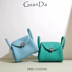 Sac à main de luxe en cuir véritable pour femme, sac à bandoulière de fête avec nom gravé, initiales personnalisées, sac d&rsquo;oreiller