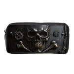 Trousse à crayons monocouche crâne pour garçons/filles, meilleurs cadeaux pour enfants, pochette à crayons de dessin animé 3D pour adolescents, fournitures scolaires