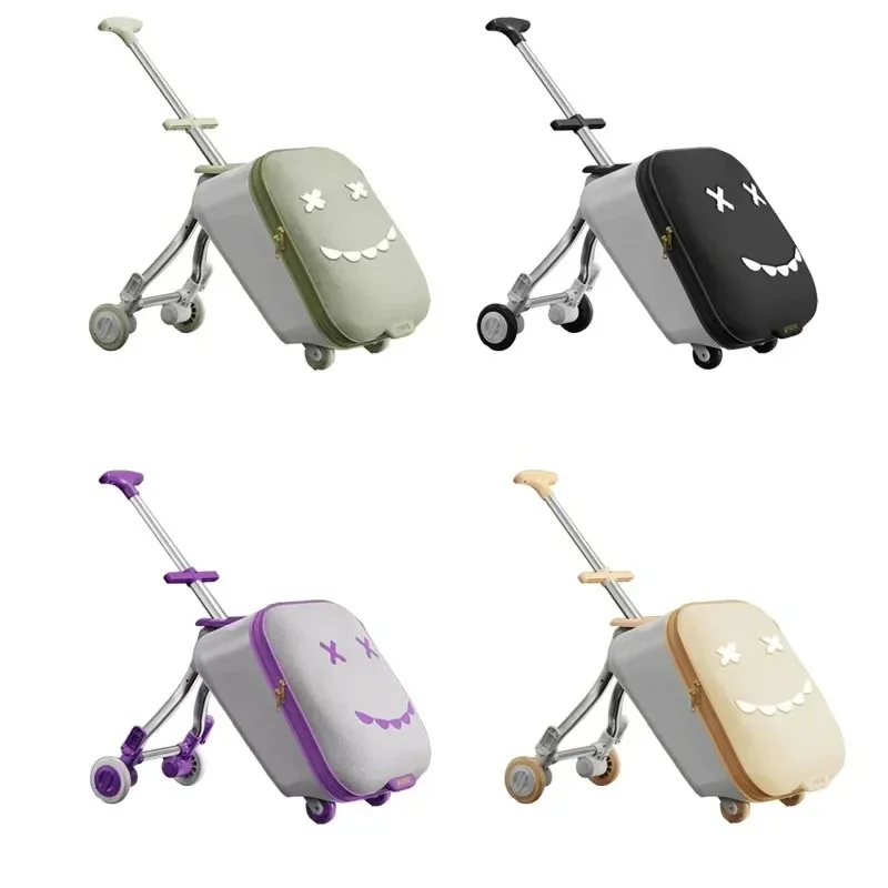 valise de voyage pour enfants, peut monter et marcher, chariot de traction de bagages multifonction, sac de transport de siège de voyage, bagage à main pour enfants