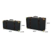 grandes valises de voyage vintage de luxe, coffre en cuir sous le lit, organisateur de vêtements, boîte de rangement, poubelle antique personnalisée