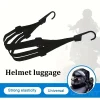 valise élastique pour moto, 1 pièce, avec crochet de sécurité, casque polyvalent, équipement de transport en maille, durable et élégante pour les voyages quotidiens