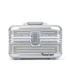 Vescovo 14 « 17 pouces en aluminium continuer petite valise cabine dure trousse à cosmétiques bagage furtif Vescovo 14 « 17 pouces en aluminium continuer petite valise cabine dure trousse à cosmétiques bagage furtif