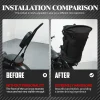 sac à dos de bagage pour moto 50l 85l, sac de dossier avec sangles, sac de support arrière extensible universel pour la plupart des motos