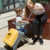 les bagages pour enfants peuvent s'asseoir et monter valise bébé garçons filles marche bébé boîte jaune paresseux homme chariot boîte valise pour enfants sur roue