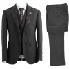 costume 3 pièces pour hommes, tweed à chevrons, double boutonnage, tuxedos de mariage, taille, vêtements pour hommes, style décontracté, costume de mode pour hommes