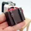 maison de poupée maison de poupée simulation valise en cuir porte documents mini modèle bricolage sac à main miniature scène décoration