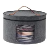 Boîte de rangement de grande capacité avec couvercle à fermeture éclair, seau de rangement multifonction pour chapeaux et vêtements, étui de voyage, bacs de rangement Boîte de rangement de grande capacité avec couvercle à fermeture éclair, seau de rangement multifonction pour chapeaux et vêtements, étui de voyage, bacs de rangement