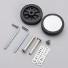 roues de valise universelles avec vis, 2 pièces, pièces de valise, essieux de remplacement, roues de bagages de voyage, kit de réparation de roulettes