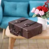 Bagage en cuir de poupée Miniature échelle 1:12, valise Vintage, accessoires cadeau