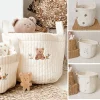Sacs pour bébé, sac à couches brodé ours mignon, caddie, chariot de rangement pour maman, sac de maternité pour couches pour nouveau-nés, organisateurs de jouets