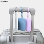 Étiquette de bagage en silicone pour hommes et femmes, valise, nom, anti-perte, étanche, avion, attro, accessoires de voyage