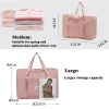 sac de voyage de grande capacité en tissu nylon, multifonctionnel, portable, de rangement, pliable, pour avion