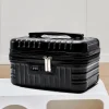 mini valise de voyage de 14 pouces, boîte à cosmétiques rétro légère, organisateur de bagages à main portables, étui de maquillage, petite boîte à mot de passe
