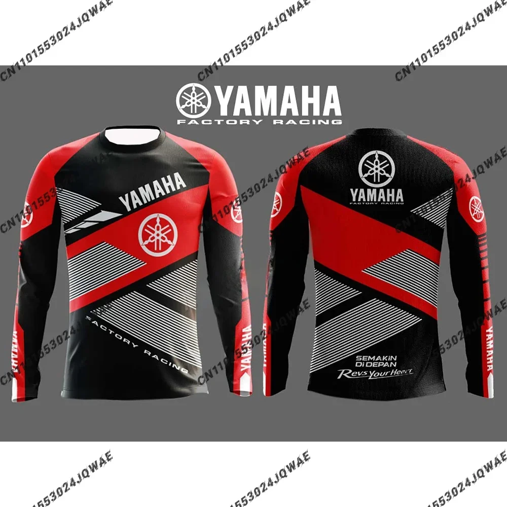 yamaha – combinaison de cyclisme à manches longues pour hommes et femmes, combinaison de compétition de course de moto, surdimensionnée, respirante, à séchage rapide, nouvelle collection été