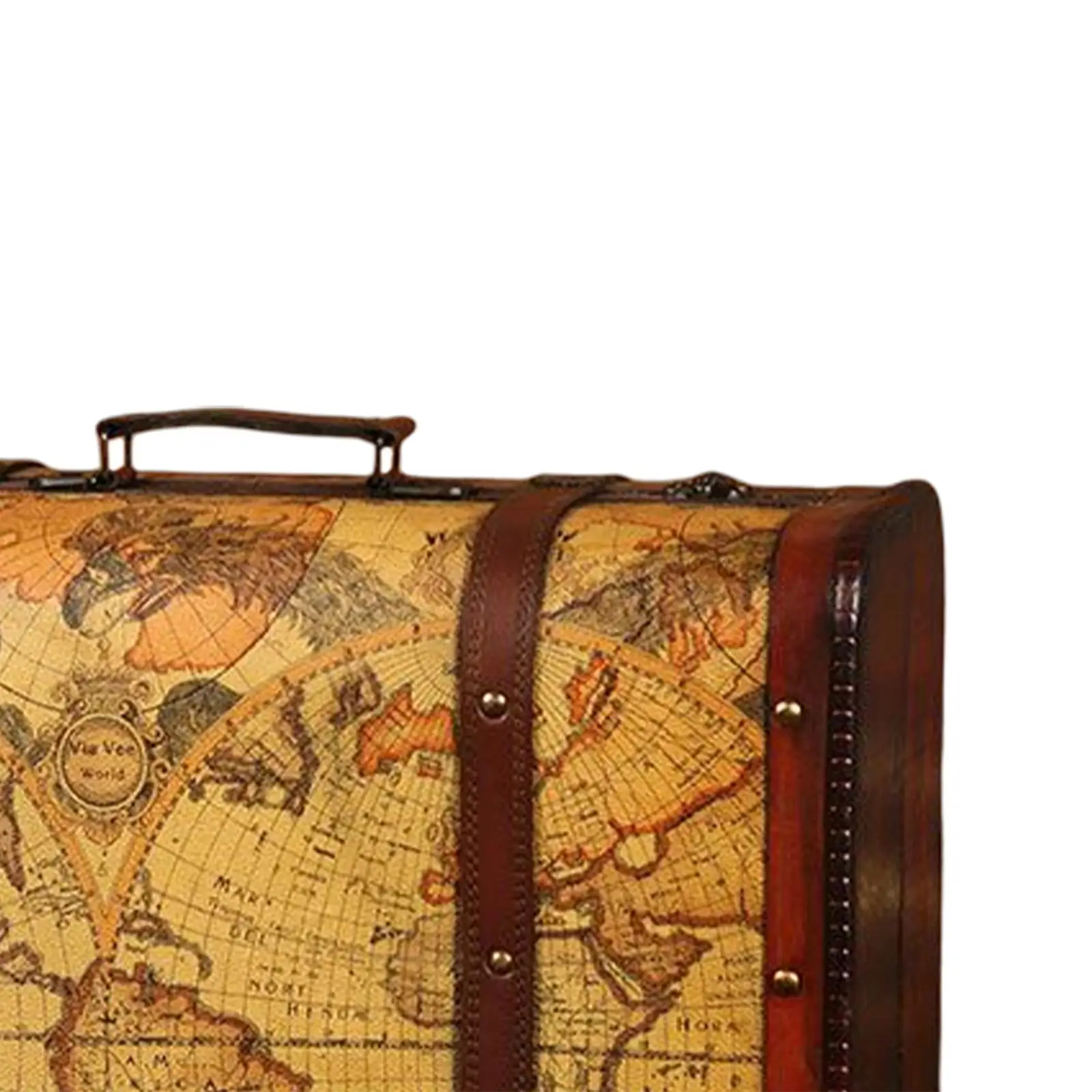 valise vintage avec poignée, accessoires photo, coffre en bois, boîte décorative, coffre en bois, coffre en bois pour vitrine de magasin, chambre à coucher