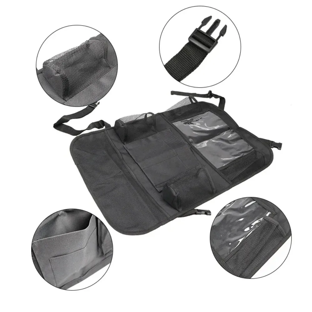 organisateur de dossier de siège de voiture, 9 poches de rangement avec écran tactile, support de tablette, protecteur pour enfants, accessoires de voiture