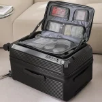 Valise extensible à ouverture latérale de 32/34 pouces, nouveau bagage de grande capacité 2025, 24 pouces avec frein, boîtier de chariot à cinq roues