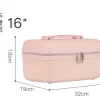 valise portable de 16 pouces, petit sac de maquillage portable léger, valise de rangement, petite valise en cuir, voyage d'embarquement 