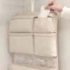 pochette de rangement de bagages suspendue, sac de voyage pliable de grande capacité, organisateur anti poussière avec poignée, cubes d'emballage