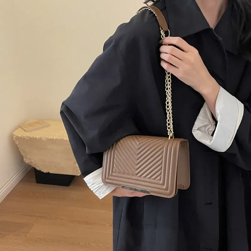 petits sacs à main en cuir pu pour femmes, sacs à bandoulière initiés, sac à bandoulière, sac à main messenger, créateur de mode, luxe, tendance féminine, 2024