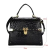 petit sac carré pour femme, sac à main classique, motif crocodile, sac à bandoulière, designer initié, marque supérieure
