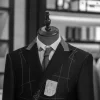 costume tweed à chevrons, tuxedos de mariage à simple boutonnage, taille, vêtements pour hommes, style décontracté, costume de mode pour hommes, veste uniquement 1