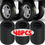 1-48Pcs Silicone Suitcase Wheel Protection Case Wear-Resistant Anti-Noise Wheel Covers for Luggage Suitcases Office Chair Caster