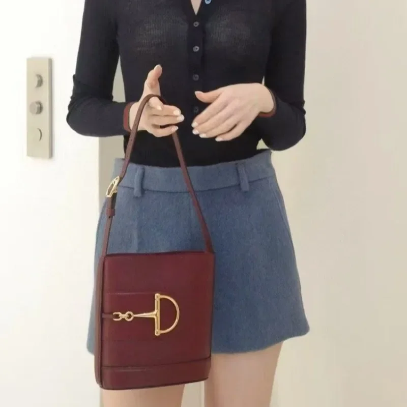 sac à main à bandoulière de luxe pour femmes, mode paris, élégant en cuir classique, fourre tout de grande capacité, couleur unie de styliste