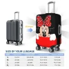 minnie mouse visage valise couverture vol mickey mouse animal dessin animé pratique fixation rétractable et mécanisme d'attache de sécurité entreprise protecteur