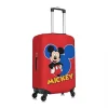 housse de valise rouge mickey mouse, imprimé animal, protection de voyage utile, accessoires de bagages, vacances