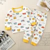 enfants enfants vêtements ensembles garçons filles costume pyjamas vêtements pantalons dessin animé automne hiver vêtements de nuit tenues
