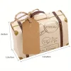 mini valise boîte à bonbons pour fête d'anniversaire, mariage, voyage, fête à thème, toutes sortes d'événements de vacances, livré avec étiquette et ficelle