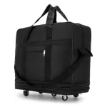 Valise pliable extensible, sac de voyage à roulettes pliable pour hommes et femmes, sac de voyage roulant, valise de voyage