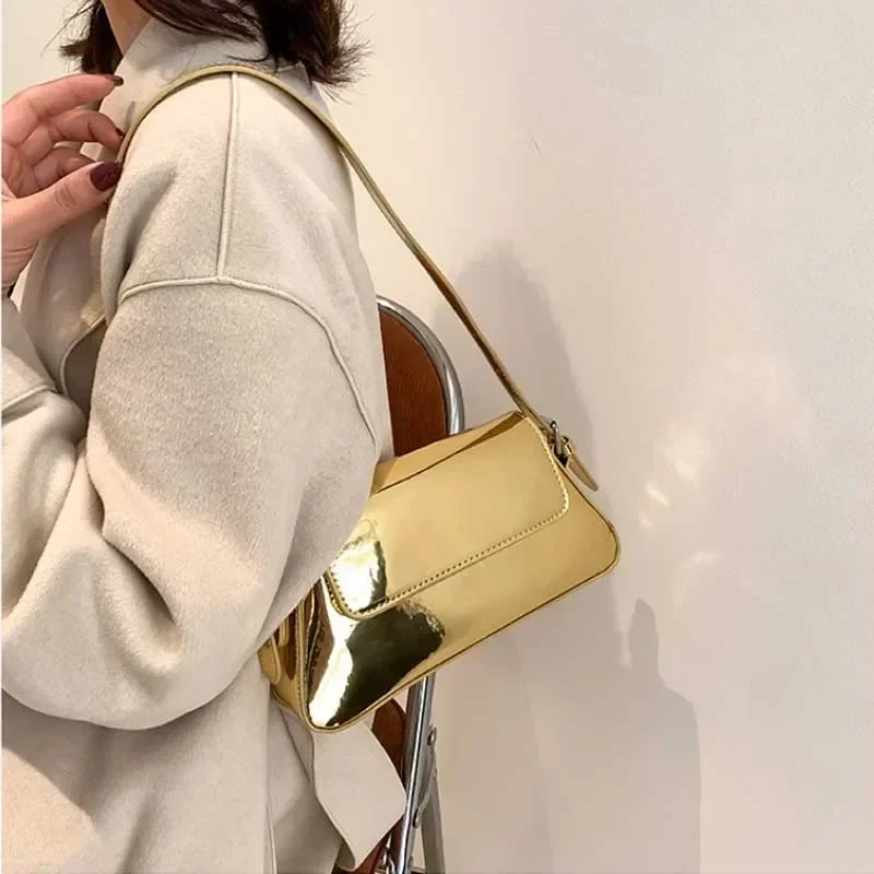 sacs à main de luxe de styliste pour femmes, sac à aisselles laser, marque initiée, argent chic, poignée supérieure, fourre tout