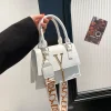 petit sac carré chic pour femmes, sac à main polyvalent à bandoulière et à bandoulière, mini sac à poignée supérieure pour usage quotidien, nouvelle collection 2025