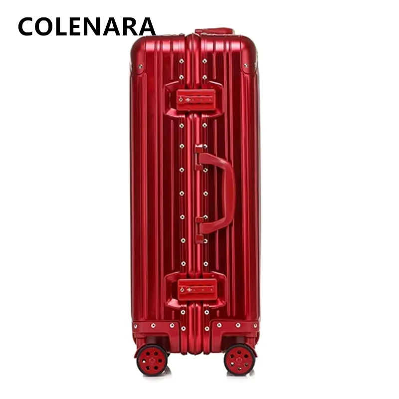 colenara valise de cabine valise à bagages de grande capacité 20 "boîte d'embarquement tout en aluminium et alliage de magnésium 24" 26 "29" bagages pour hommes