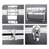 boîte à outils portable, équipement de sécurité, boîte à outils, mallette de rangement, valise en aluminium, étui résistant aux chocs
