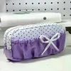 trousse à crayons multicouche avec nœud mignon de dessin animé, boîte de papeterie de grande capacité, sac de rangement de papeterie, cadeau pour enfants