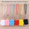 3 pièces Mini poupée valise pendentif poupée décor accessoires dessin animé pendentif maison de poupée valise décoration enfants jouets