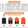 juste de bagage de voyage pour l'extérieur, housses anti poussière, étuis de protection de bagages, accessoires de voyage de vacances, 18 à 32 pouces