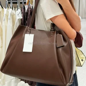 Sacs à main de grande capacité pour femmes, sac à bandoulière en cuir PU de styliste de luxe, sac seau polyvalent pour les déplacements, fourre-tout féminin