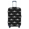 housse de protection personnalisée pour bagages d'équipage de vol d'avion, housse de protection amusante pour valise de voyage de pilote d'aviateur d'avion de 18 à 32 pouces