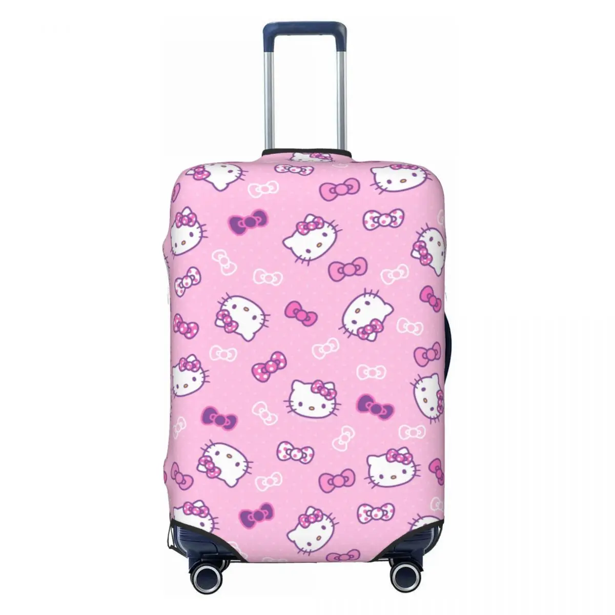 Housse de bagage personnalisée Sanrio Hello Kitty, housse de protection élastique pour valise de voyage, costume pour 18-32 pouces Housse de bagage personnalisée Sanrio Hello Kitty, housse de protection élastique pour valise de voyage, costume pour 18-32 pouces