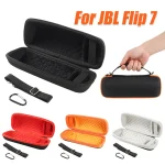 Étui de voyage rigide EVA pour JBL Flip 7, étui de protection avec bandoulière réglable, rangement pour câbles de chargement, accessoire