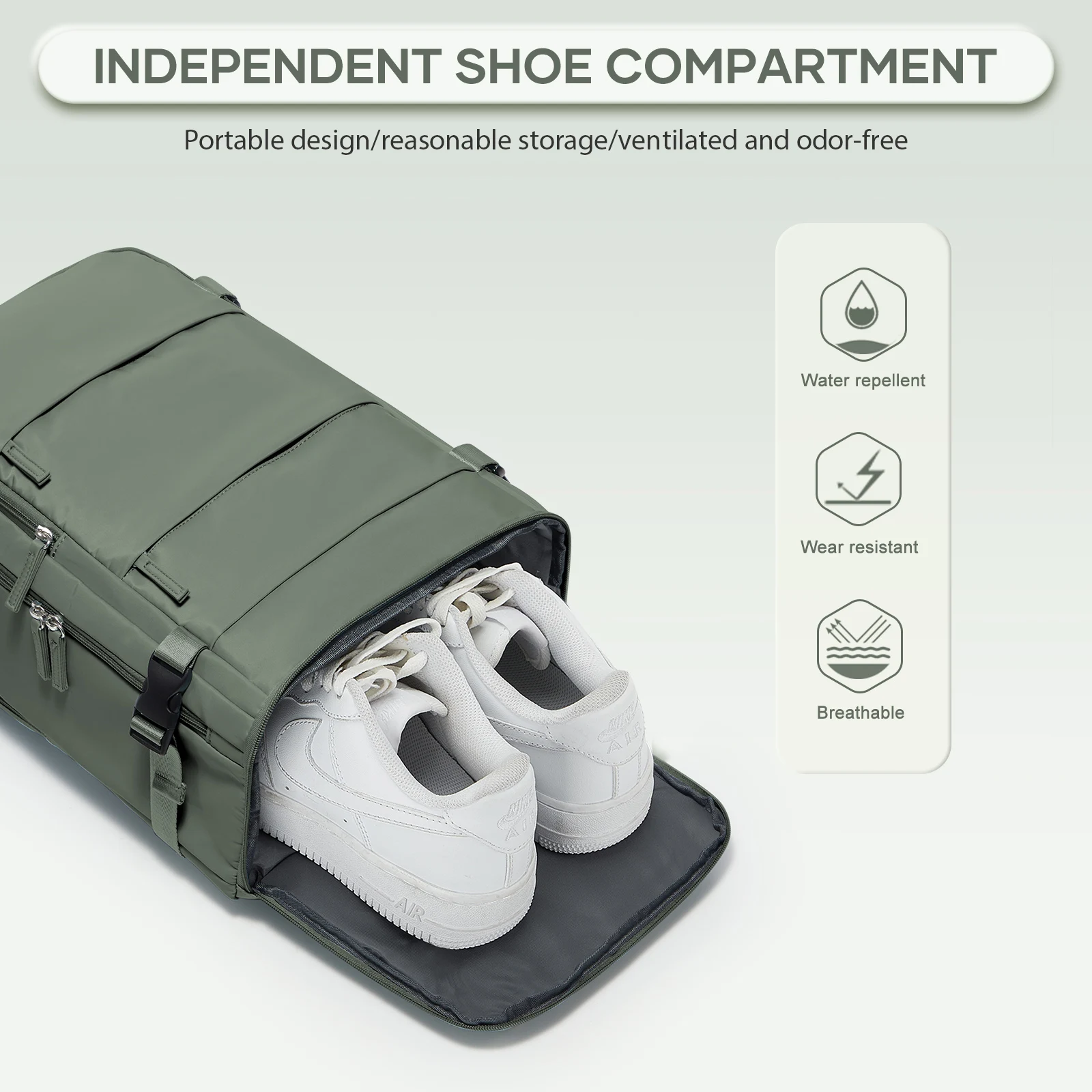 cabine avion 40x20x25 sac à dos de voyage sac à dos antivol 15.6 pouces sac à dos portable sac pour ordinateur portable, sac à dos de randonnée décontracté pour hommes